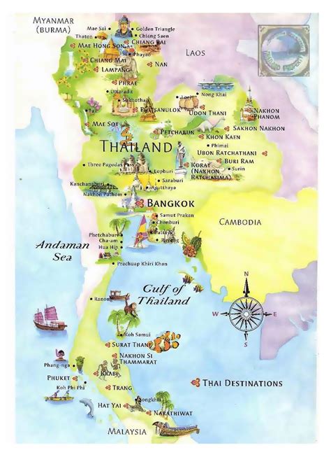 tailândia mapa.